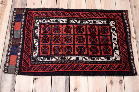 10191 Afghan Baluch Floor Cushion 58x98cm (1.11 x 3.2ft)