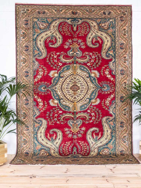 12623 Vintage Kayseri Turkish Carpet 204x297cm (6.8 x 9.9ft)