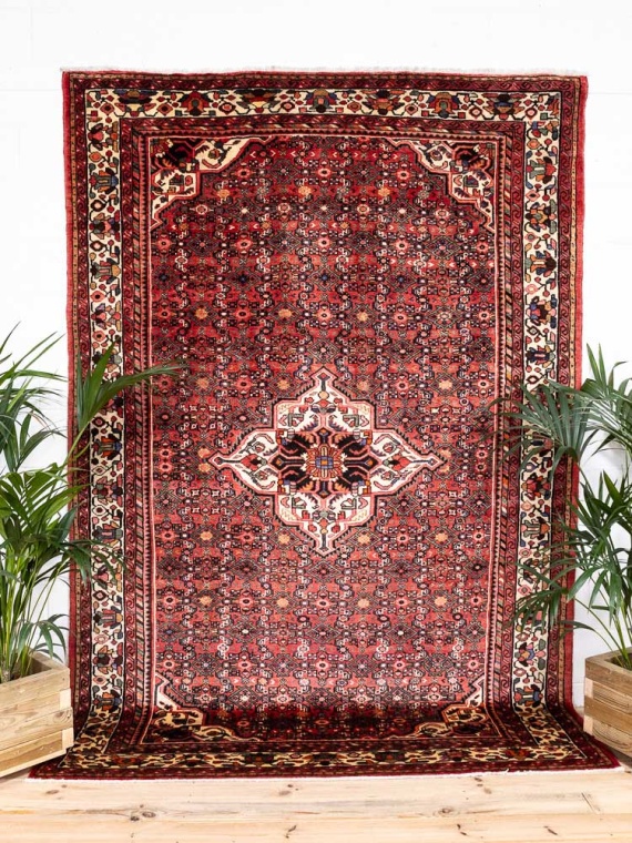12681 Large Hosseinabad Hand-knotted Carpet 207x306cm (6.9 x 10.0ft)