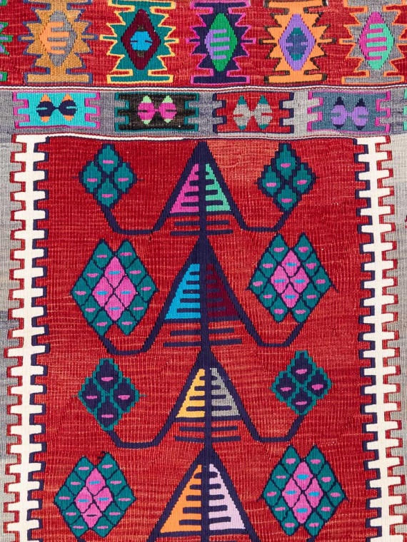 Vintage Kilim, Area Kilim, Turkish Kilim, Home Decor Kilim, 57x91 inches Pink Kilim, Office Kilim, Bedroom hotsell Kilim, 10495