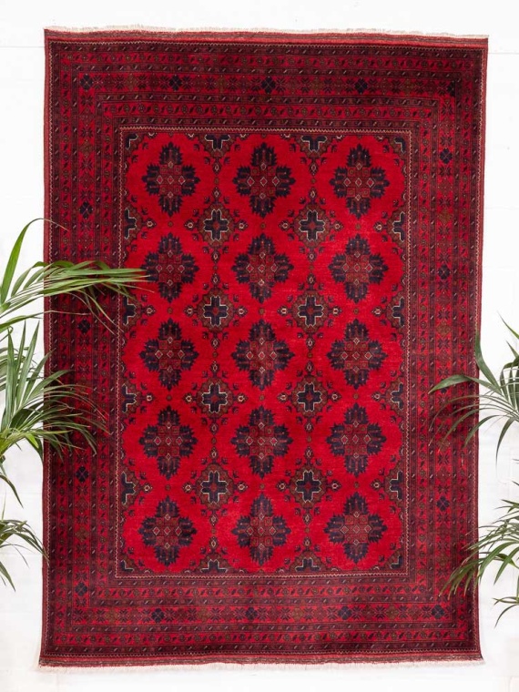 12816 Fine Afghan Khal Mohammedi Rug 169x242cm (5.6 x 7.11ft)