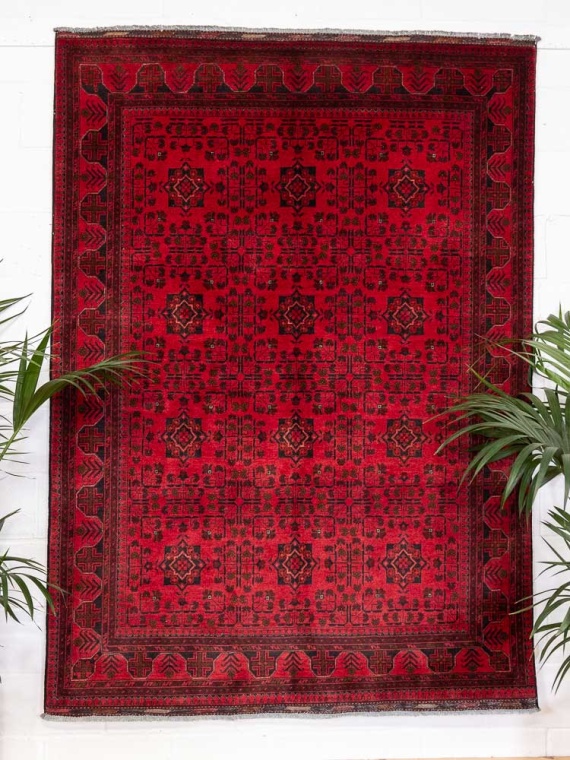 12818 Fine Afghan Khal Mohammedi Rug 169x236cm (5.6 x 7.9ft)