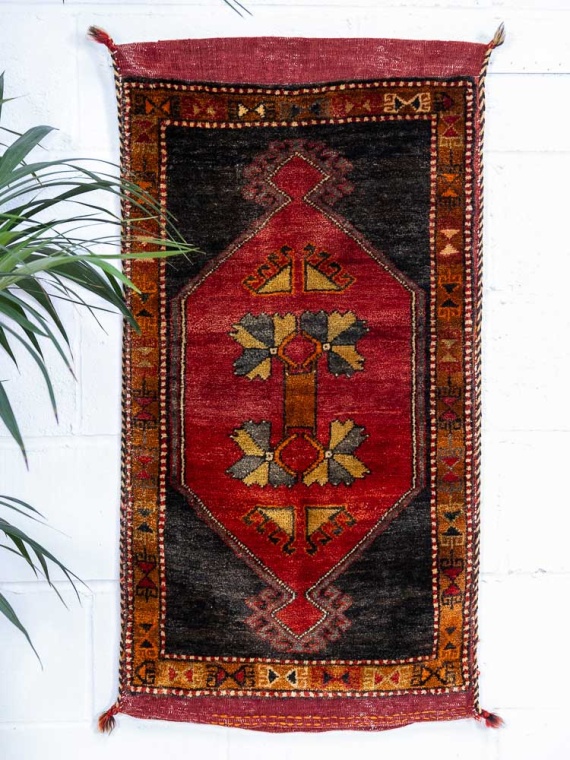 12830 Village Turkish Malatya Carpet Floor Cushion 60x111cm (1.11 x 3.7ft)