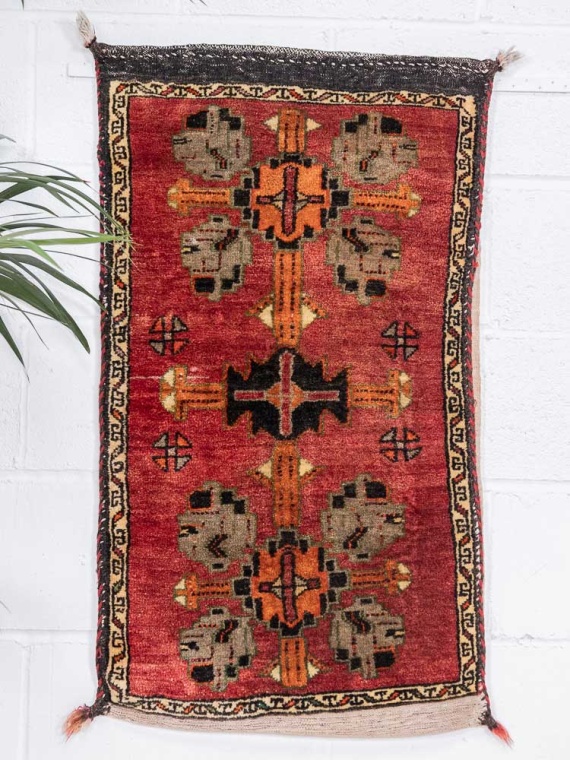 12834 Village Turkish Malatya Carpet Floor Cushion 58x101cm (1.11 x 3.3ft)