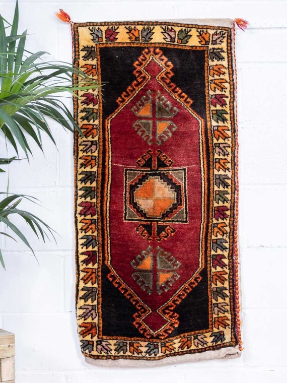 12837 Village Turkish Malatya Carpet Floor Cushion 63x128cm (2.0 x 4.2ft)