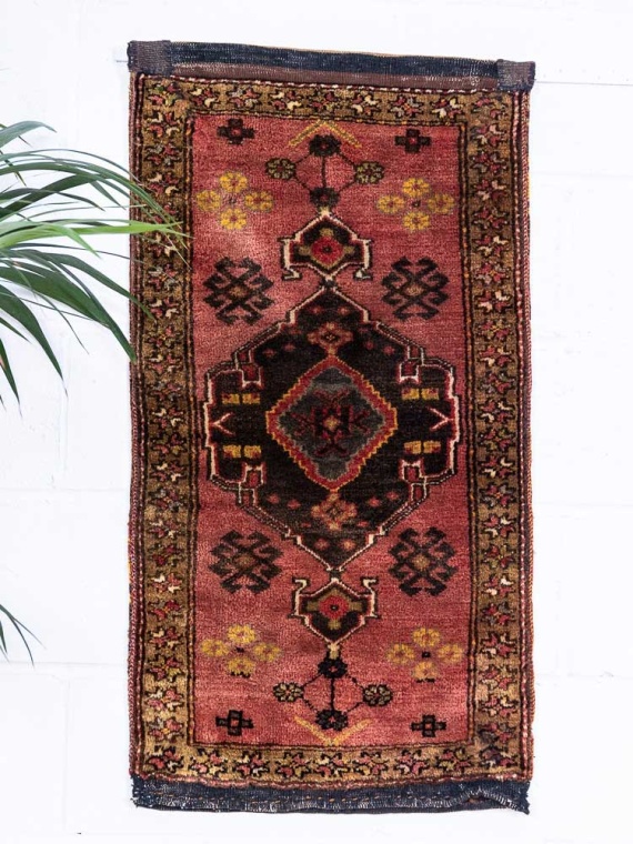 12838 Village Turkish Malatya Carpet Floor Cushion 55x104cm (1.9 x 3.5ft)