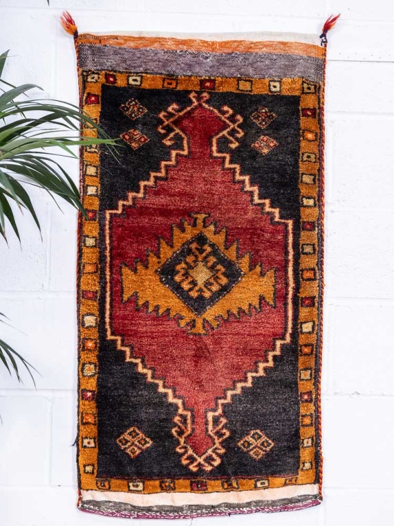 12840 Village Turkish Malatya Carpet Floor Cushion 59x117cm (1.11 x 3.10ft)