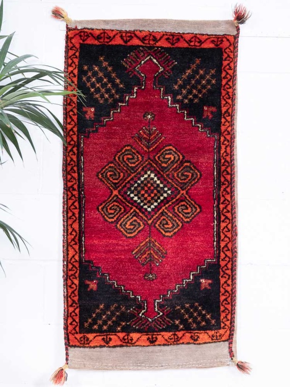 12841 Village Turkish Malatya Carpet Floor Cushion 61x125cm (2 x 4.1ft)