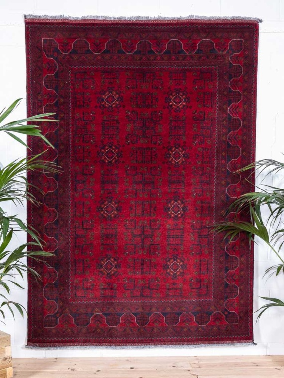 12902 Fine Afghan Khal Mohammedi Rug 175x246cm (5.8 x 8.1ft)