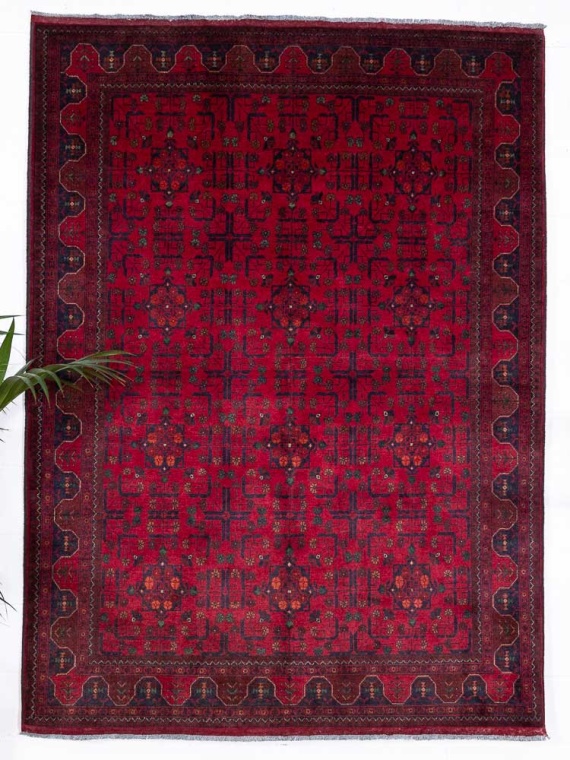 12903 Fine Afghan Khal Mohammedi Rug 177x242cm (5.9 x 7.11ft)