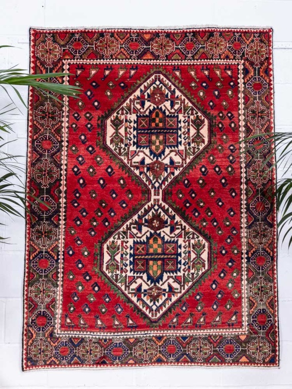 12925 Afshar Shahrbabak Handknotted Rug 131x178cm (4.3 x 5.10ft)