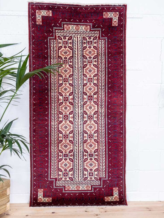 5999 Mashad Baluch Rug 96x204cm (3.1 x 6.8ft)