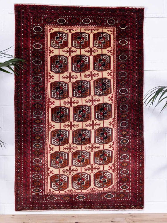 6039 Mashad Baluch Rug 122x191cm (4 x 6.3ft)