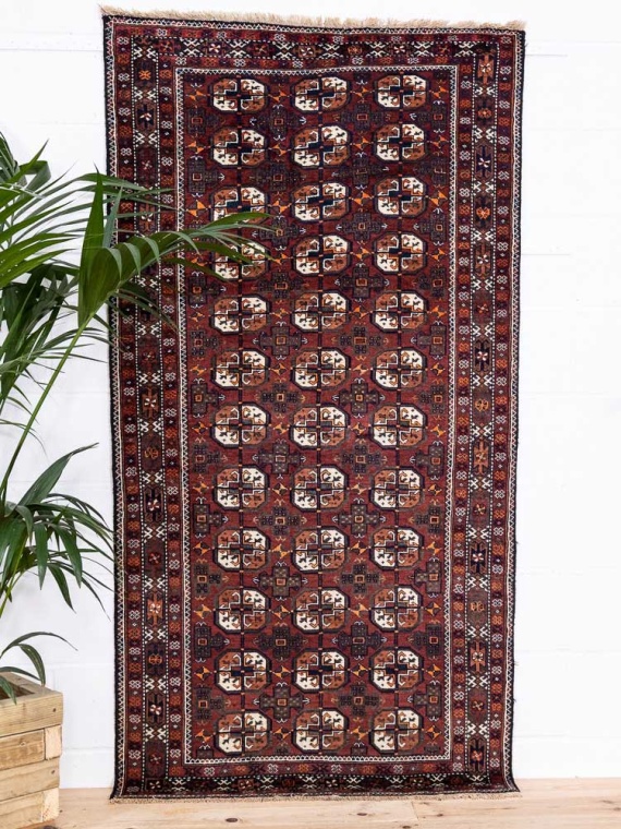 8626 Tribal Mashad Baluch Rug 103x202cm (3.4 x 6.7ft)