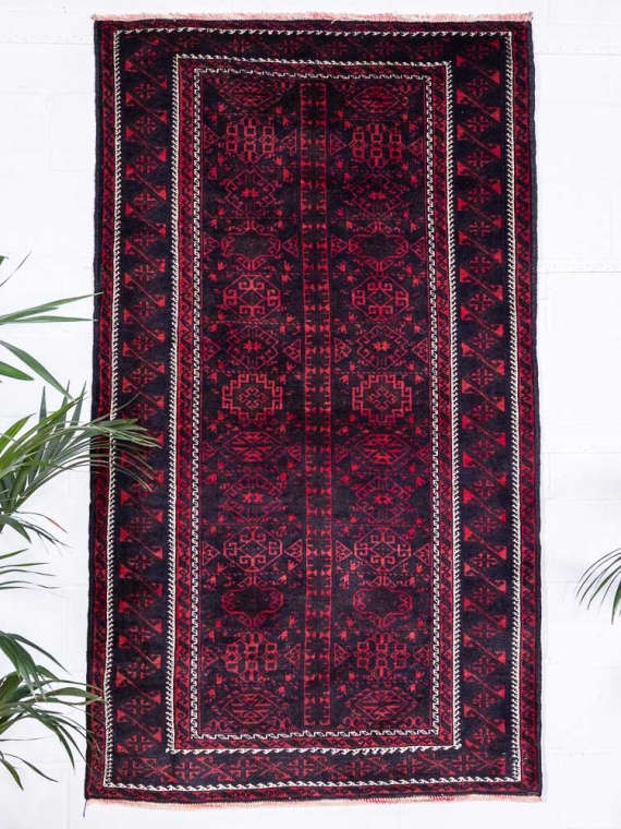 8902 Tribal Oriental Rug - Baluchi 124x214cm (4.0 x 7ft)