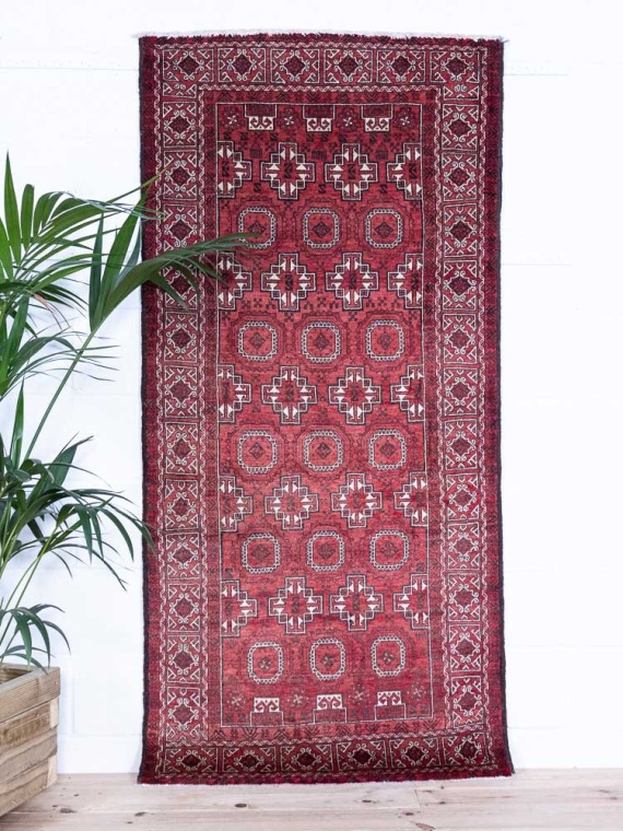 8921 Mashad Baluch Oriental Rug 98x200cm (3.2 x 6.6ft)