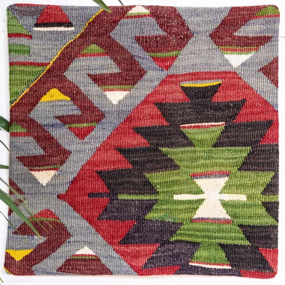 KC2389 Turkish Kilim Cushion Cover 40x40cm