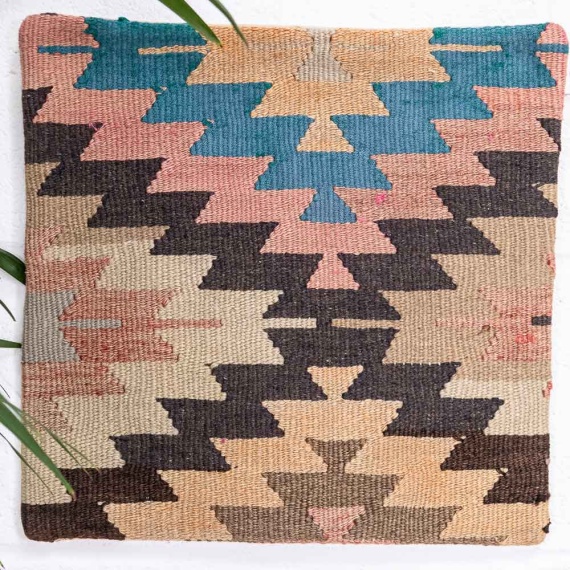 KC2394 Turkish Kilim Cushion Cover 40x40cm