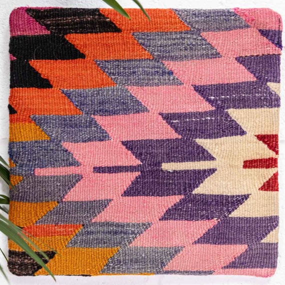 KC2409 Turkish Kilim Cushion Cover 35x35cm