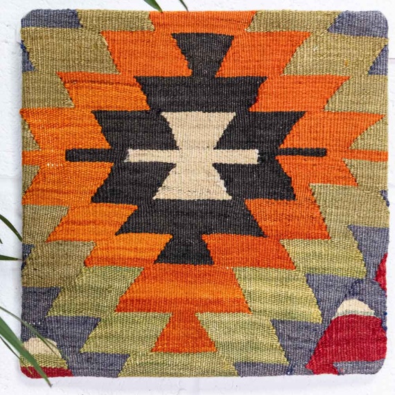 KC2410 Turkish Kilim Cushion Cover 35x35cm