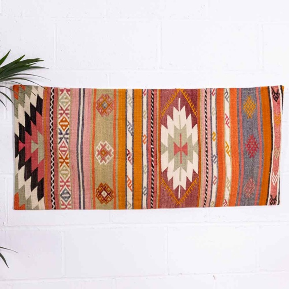 KC2472 Large Long Turkish Kilim Bolster Cushion Cover 54x117cm