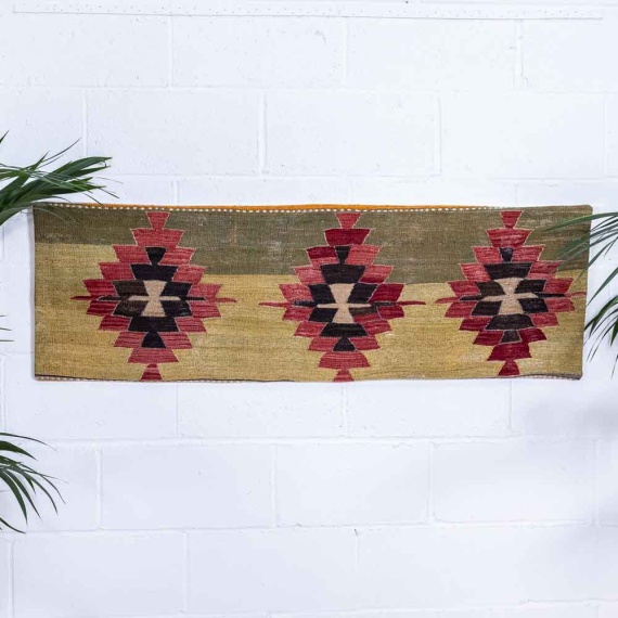 KC2474 Large Long Turkish Kilim Bolster Cushion Cover 46x143cm