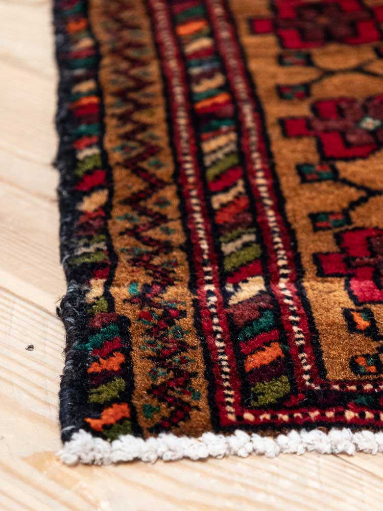 12591 Small Vintage Afghan Baluch Rug 46x97cm (1.6 x 3.2ft)