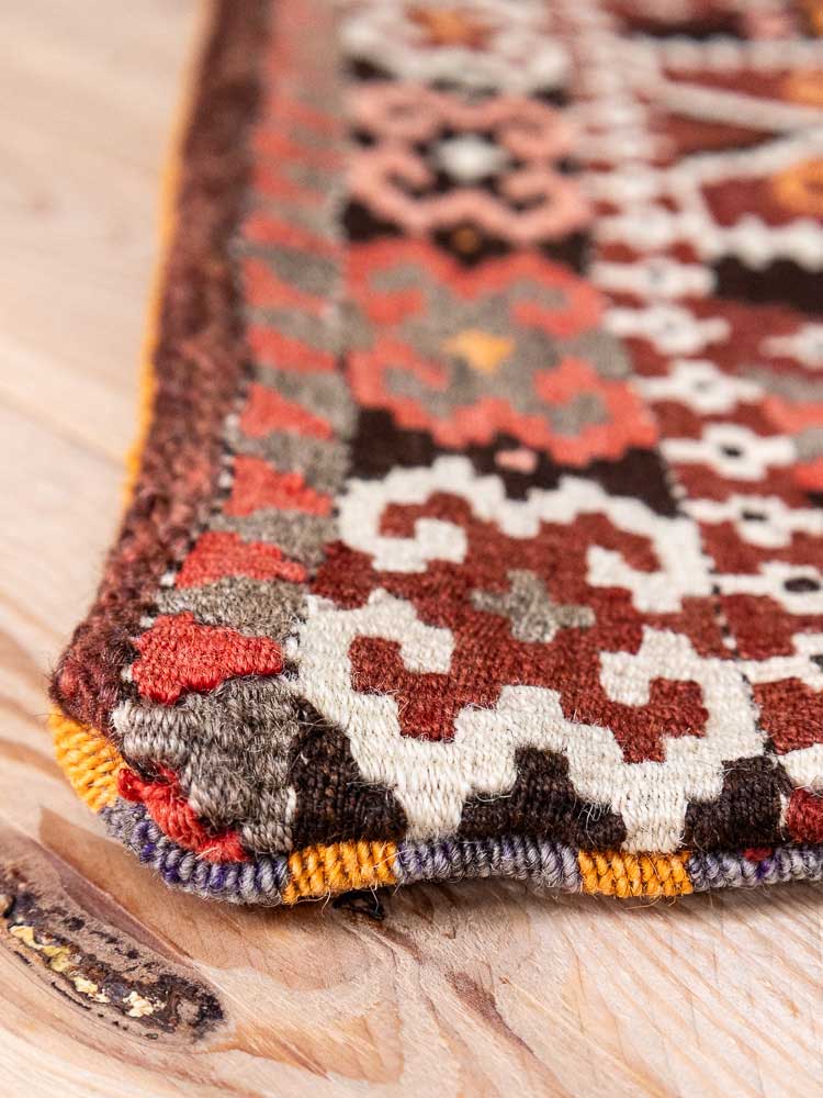 12619 Village Turkish Kars Kilim Floor Cushion 57x105cm (1.10 x 3.5ft)