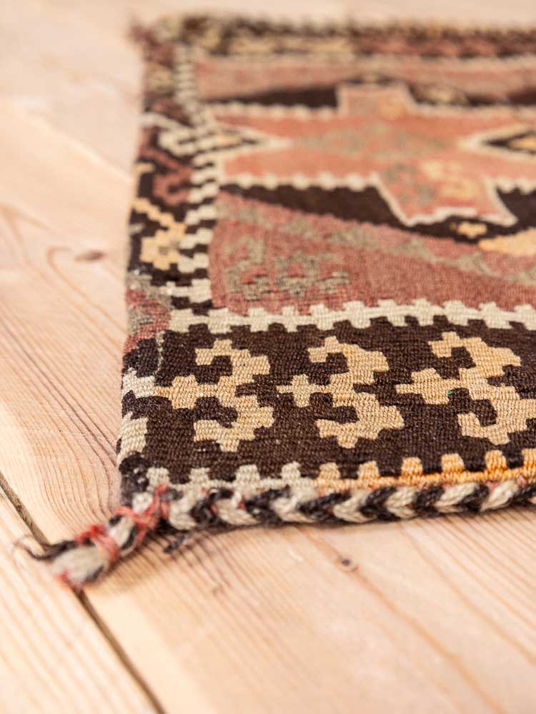 12620 Village Turkish Kars Kilim Floor Cushion 57x105cm (1.10 x 3.5ft)