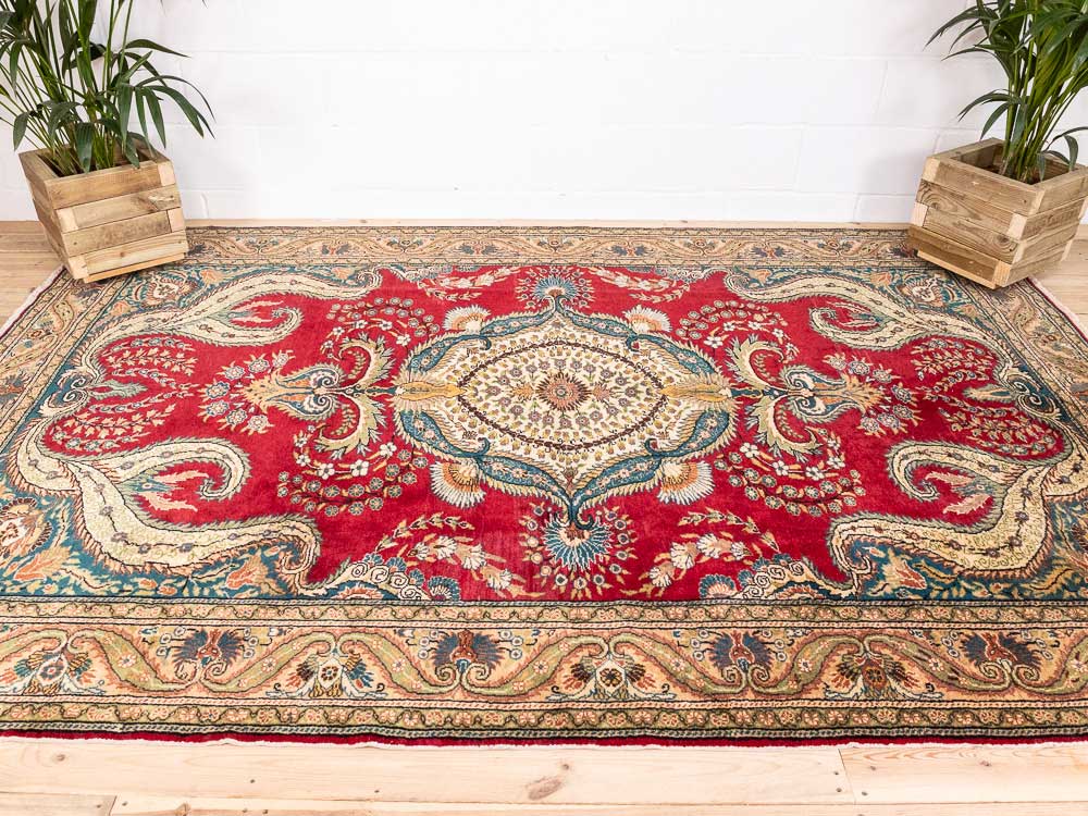 12623 Vintage Kayseri Turkish Carpet 204x297cm (6.8 x 9.9ft)