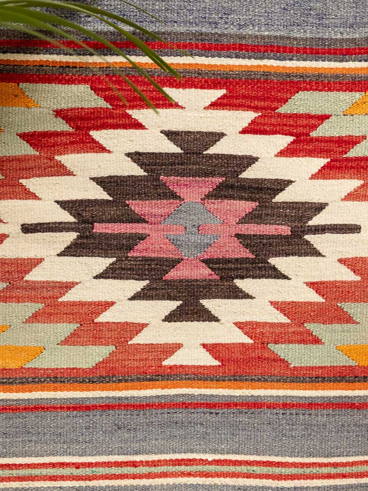 12651 Extra Long Turkish Acipayam Kilim Runner Rug 65x820cm (2.1 x 26.11ft)