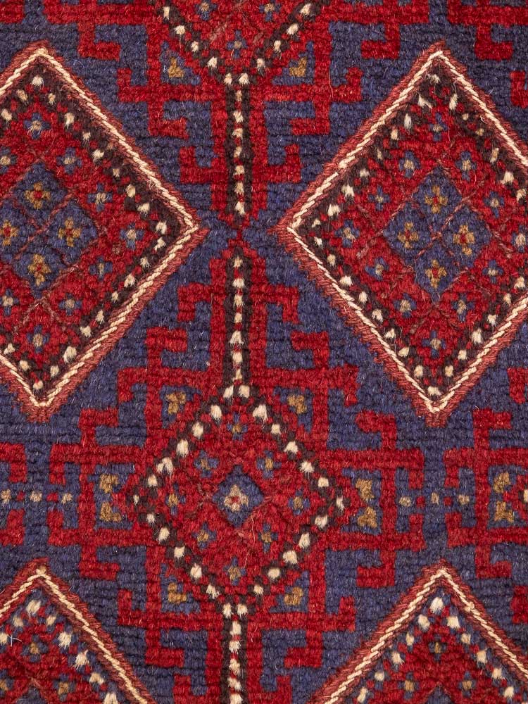 12669 Afghan Moshwani Mixed Weave Runner Rug 61x243cm (2 x 7.11ft)