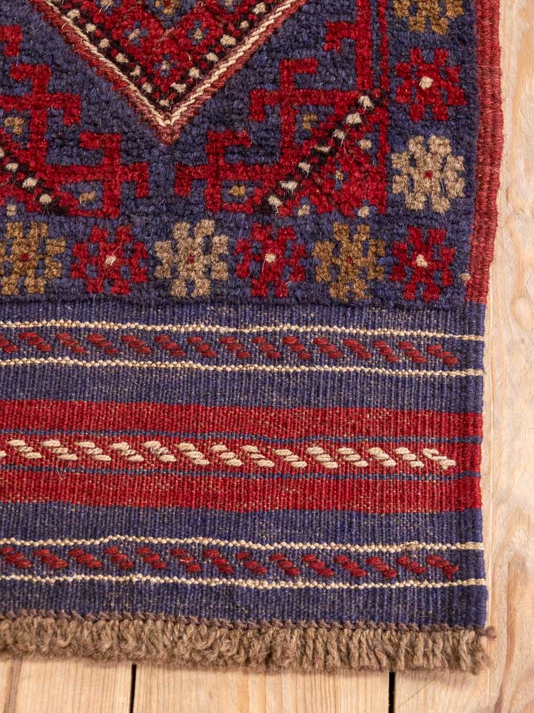 12669 Afghan Moshwani Mixed Weave Runner Rug 61x243cm (2 x 7.11ft)