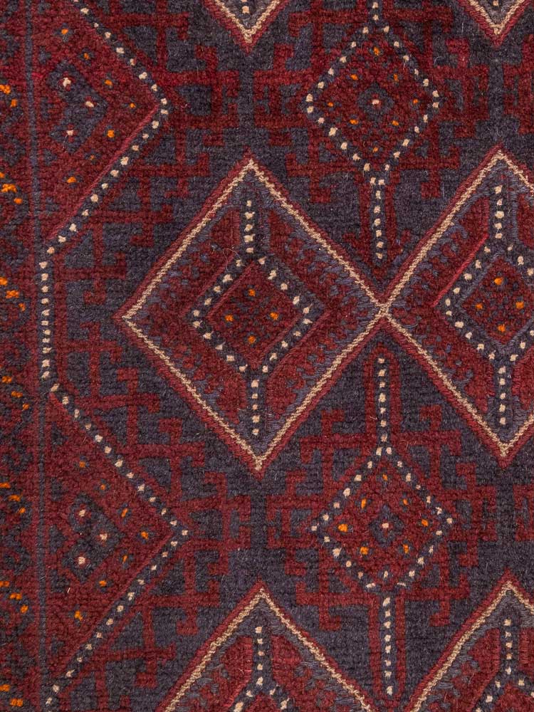 12670 Afghan Moshwani Mixed Weave Runner Rug 66x250cm (2.2 x 8.2ft)