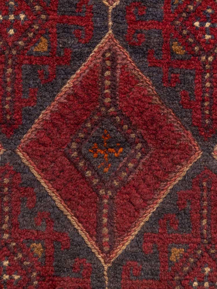 12675 Long Afghan Moshwani Mixed Weave Runner Rug 71x343cm (2.4 x 11.3ft)