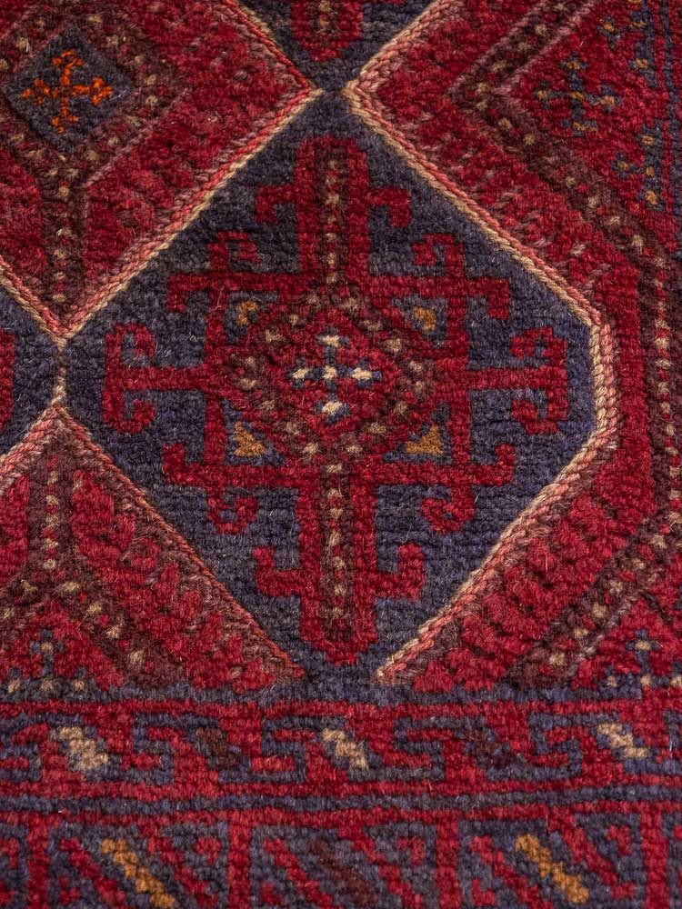 12675 Long Afghan Moshwani Mixed Weave Runner Rug 71x343cm (2.4 x 11.3ft)