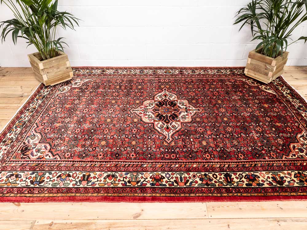 12681 Large Hosseinabad Hand-knotted Carpet 207x306cm (6.9 x 10.0ft)