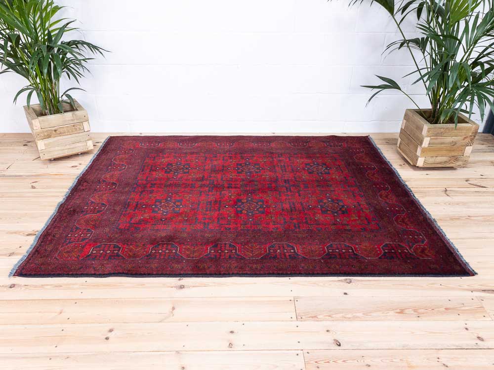 12753 Afghan Khal Mohammedi Rug 163x209cm (5.4 x 6.10ft)