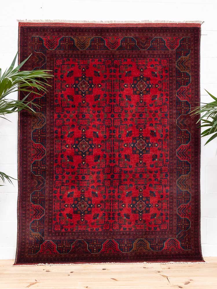 12754 Afghan Khal Mohammedi Rug 153x204cm (5 x 6.8ft)