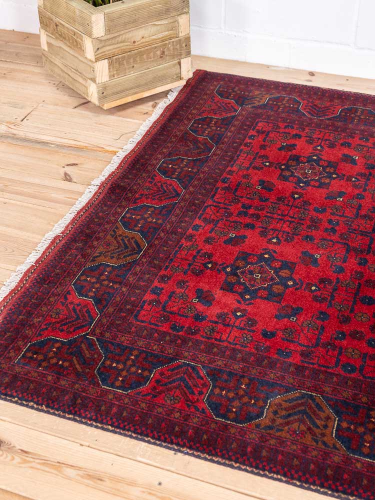 12754 Afghan Khal Mohammedi Rug 153x204cm (5 x 6.8ft)