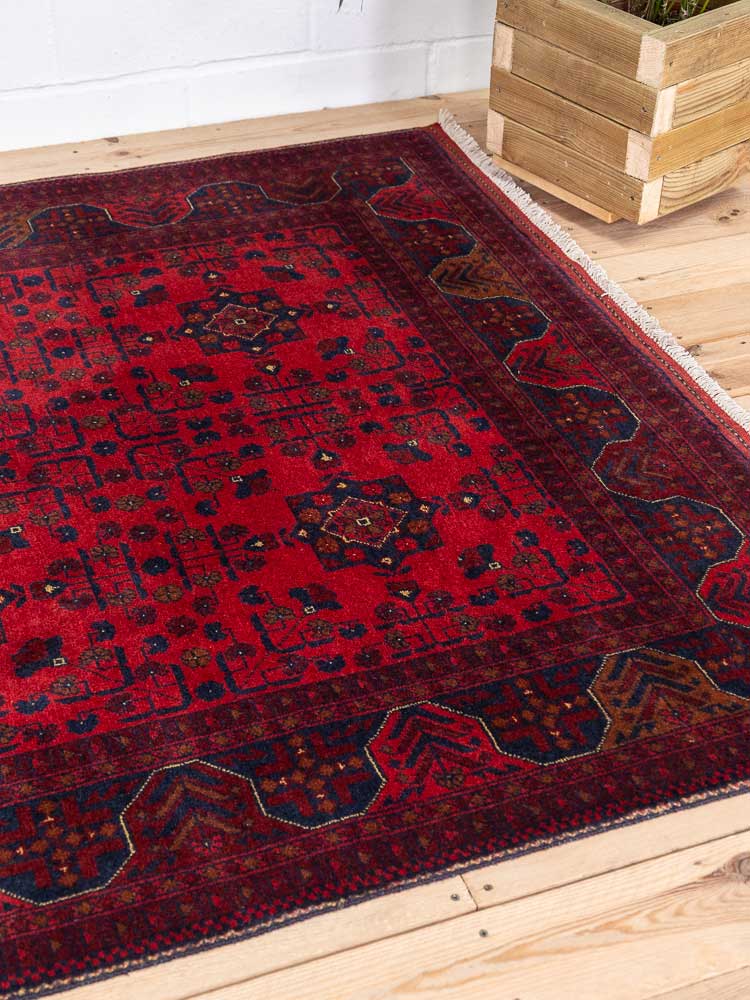 12754 Afghan Khal Mohammedi Rug 153x204cm (5 x 6.8ft)