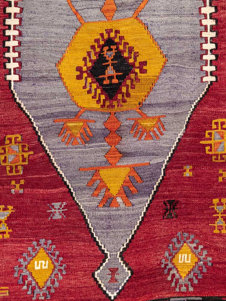 12782 Vintage Turkish Emir Dag Kilim Rug 107x172cm (3.6 x 5.7ft)