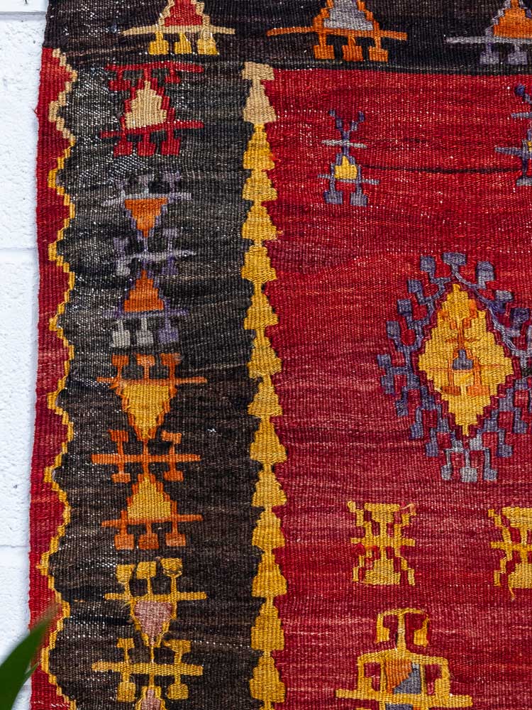 12782 Vintage Turkish Emir Dag Kilim Rug 107x172cm (3.6 x 5.7ft)