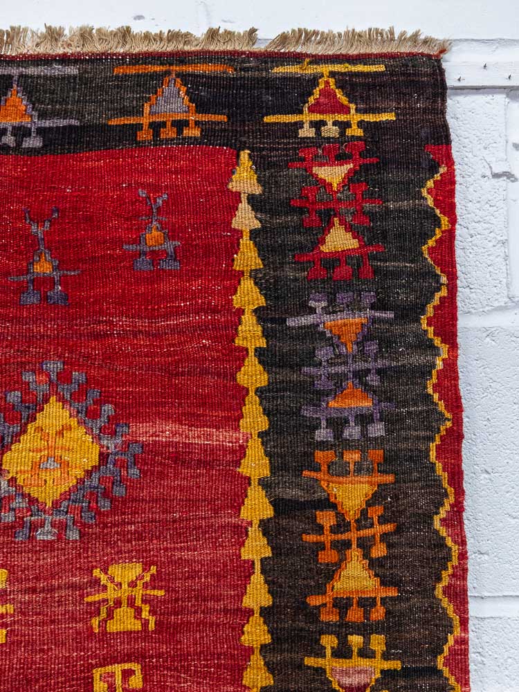 12782 Vintage Turkish Emir Dag Kilim Rug 107x172cm (3.6 x 5.7ft)