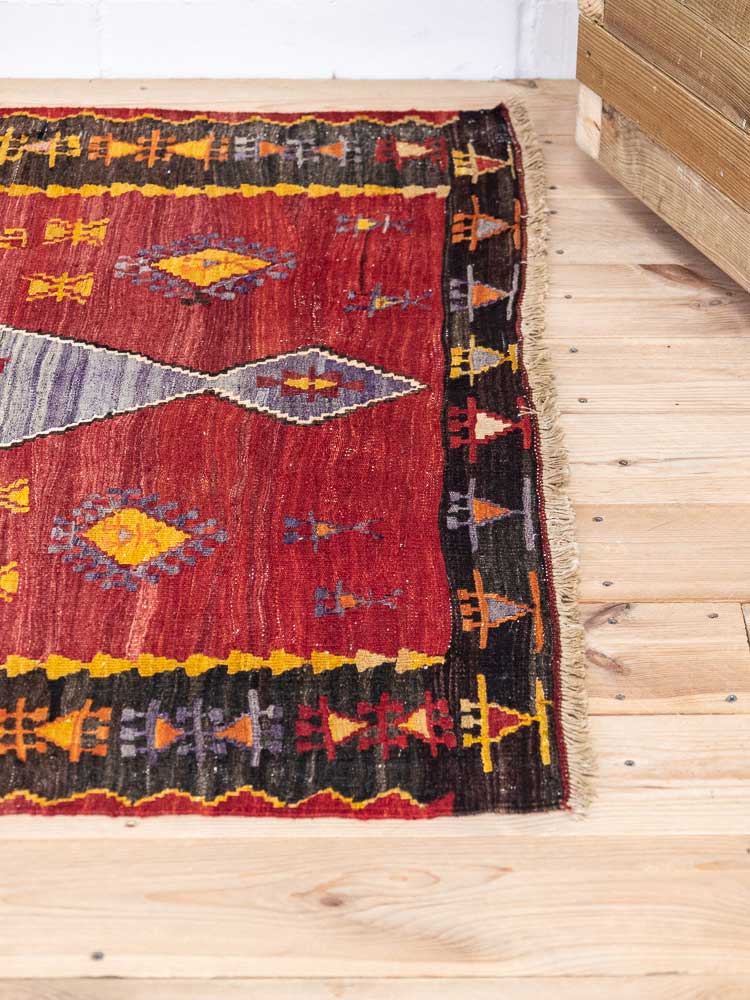 12782 Vintage Turkish Emir Dag Kilim Rug 107x172cm (3.6 x 5.7ft)