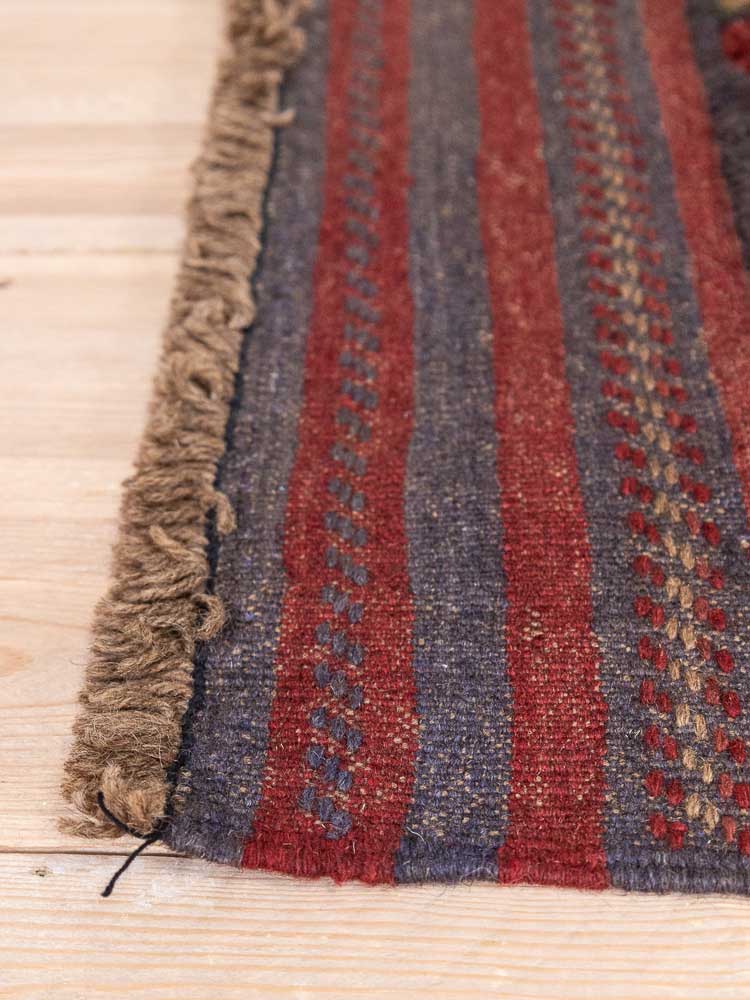 12801 Long Afghan Mixed Weave Moshwani Runner Rug 68x335cm (2.2 x 11ft)