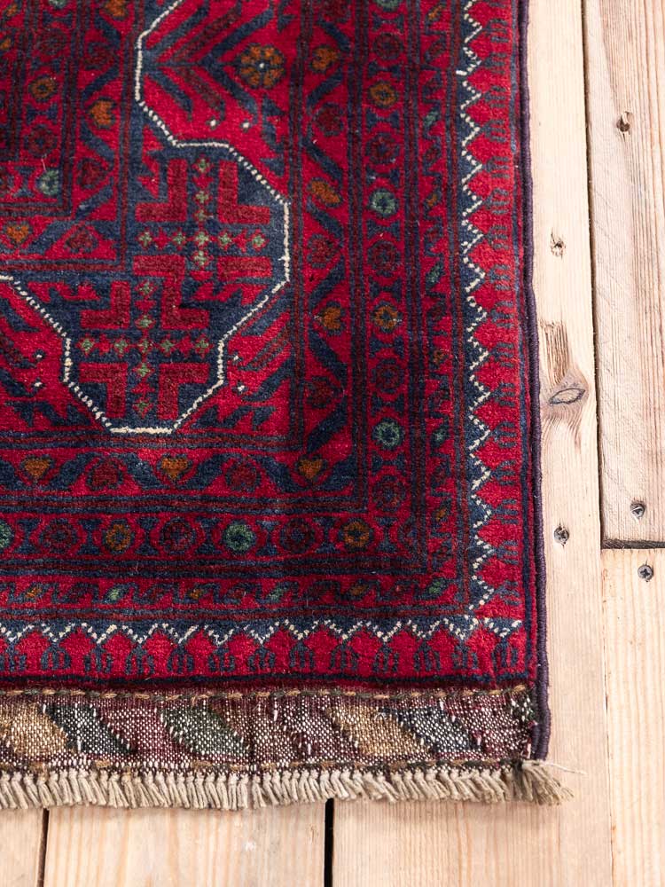 12812 Large Fine Afghan Khal Mohammedi Carpet 202x305cm (6.7 x 10ft)