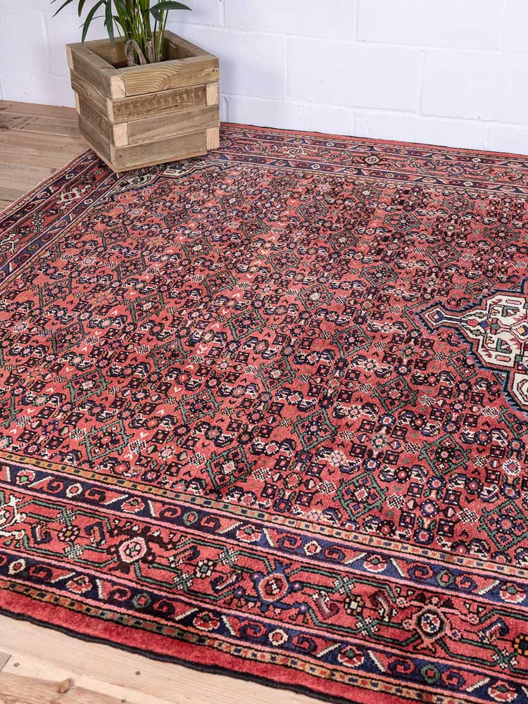 12813 Large Hosseinabad Handknotted Wool Carpet 213x321cm (6.11 x 10.6ft)