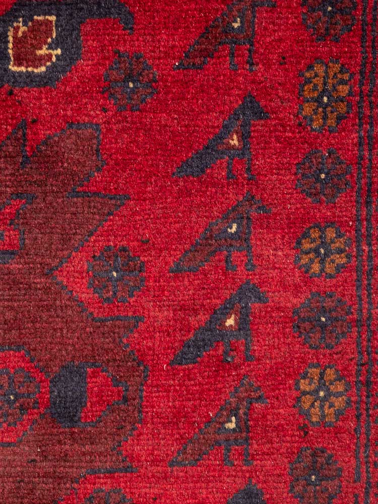 12815 Fine Afghan Khal Mohammedi Rug 155x197cm (5.1 x 6.5ft)