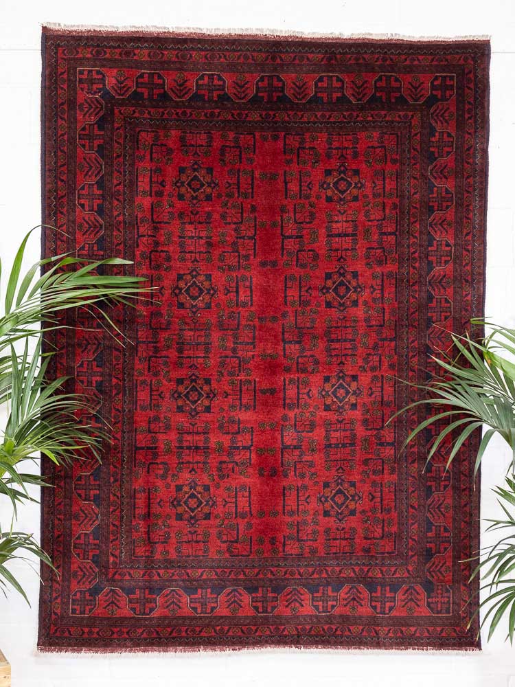 12817 Fine Afghan Khal Mohammedi Rug 170x233cm (5.6 x 7.7ft)